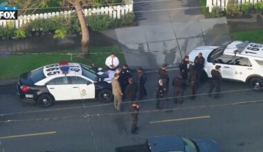 Manhunt underway for murder suspect in Sylmar