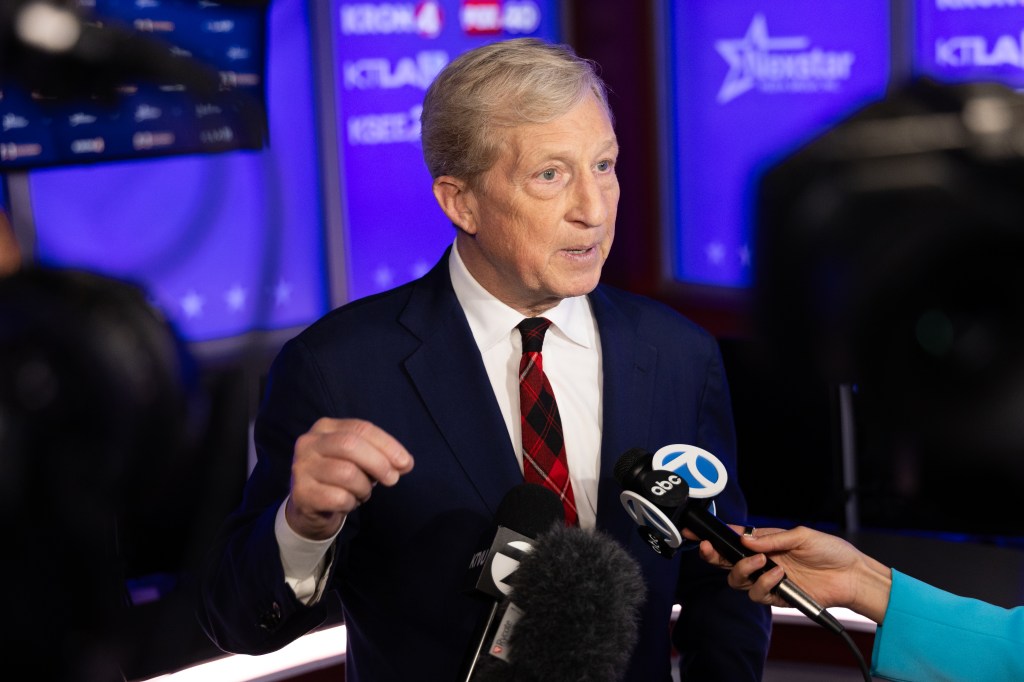Tom Steyer On California Governor Race, "Corrupt" Paramount-Warner Bros Deal