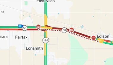 Police activity closes all lanes of Highway 58 in both directions