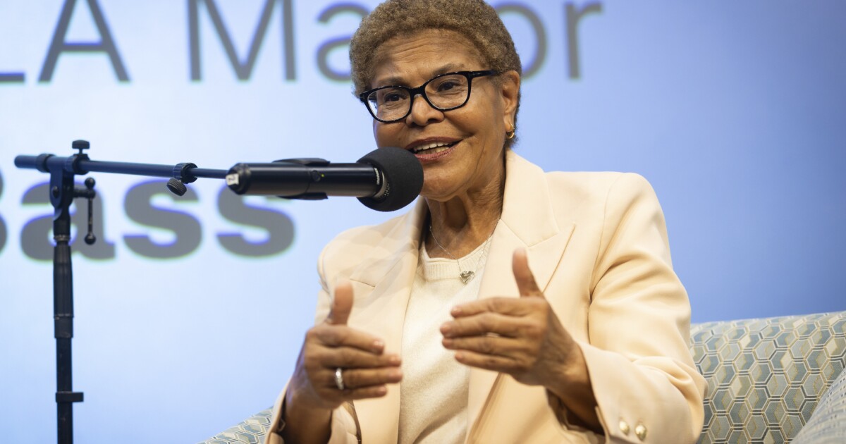 LA Mayor Bass says she's releasing a plan to address the city's infrastructure problem