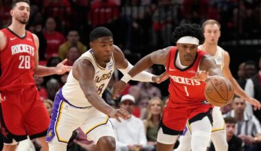 Turnover-plagued Lakers fail to pull off sweep in loss to Rockets