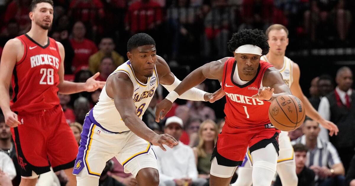 Turnover-plagued Lakers fail to pull off sweep in loss to Rockets