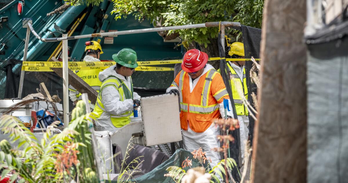 L.A. clears homeless encampment long plagued by crime, drug use