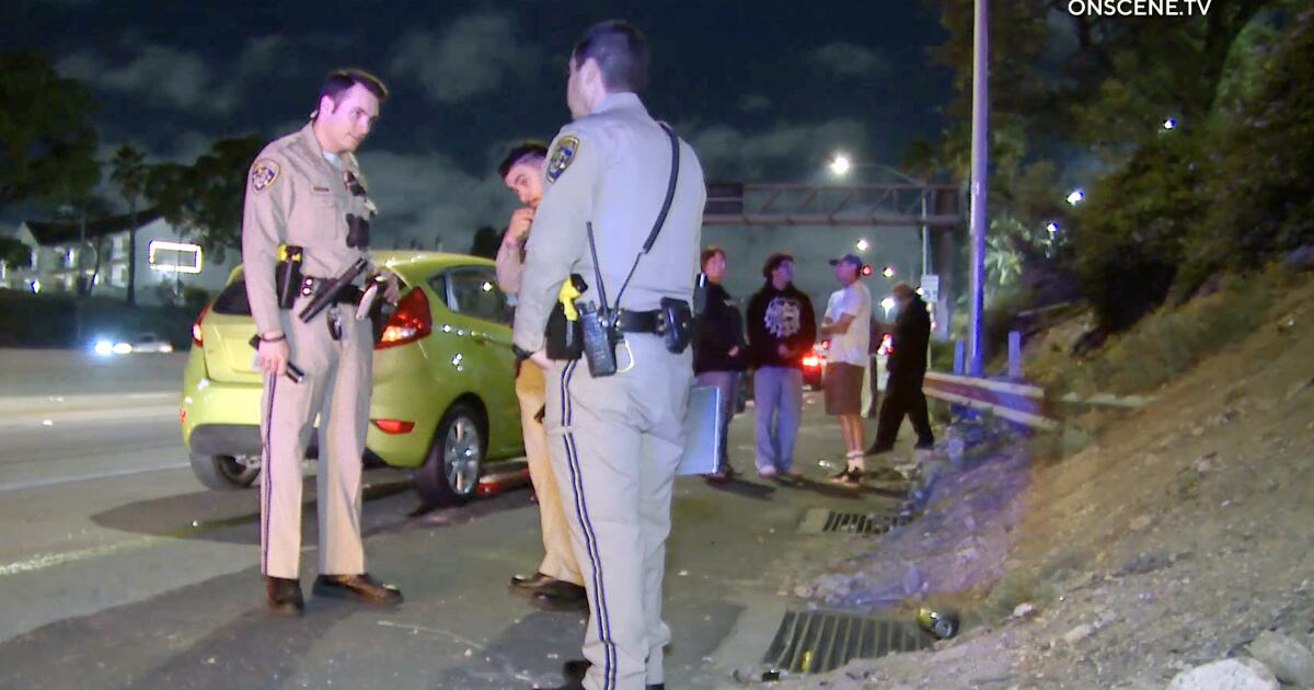 Riderless scooter in roadway causes multicar wreck on 110 Freeway