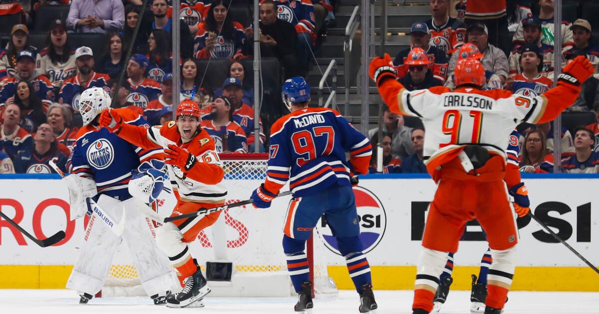 Cutter Gauthier's late goal helps Ducks even series with Edmonton