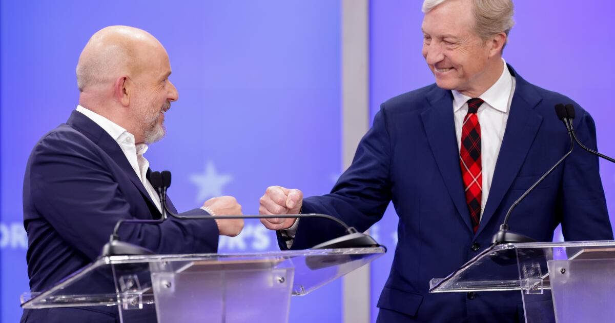 Commentary: 90 minutes, 6 gubernatorial candidates, zero big moments — but some differences that matter