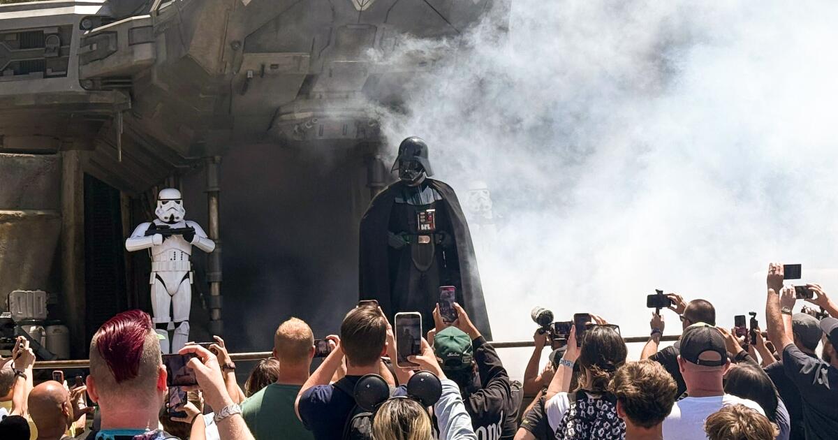 Darth Vader arrives at 'Star Wars' Land, marking a pivot for Disneyland