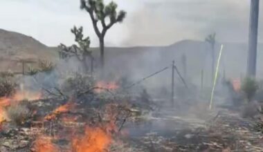 Four structures destroyed and one firefighter injured in SoCal fire