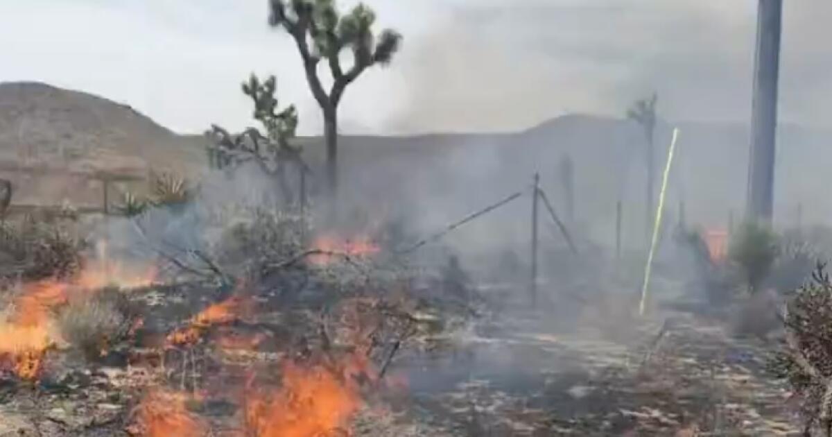 Four structures destroyed and one firefighter injured in SoCal fire