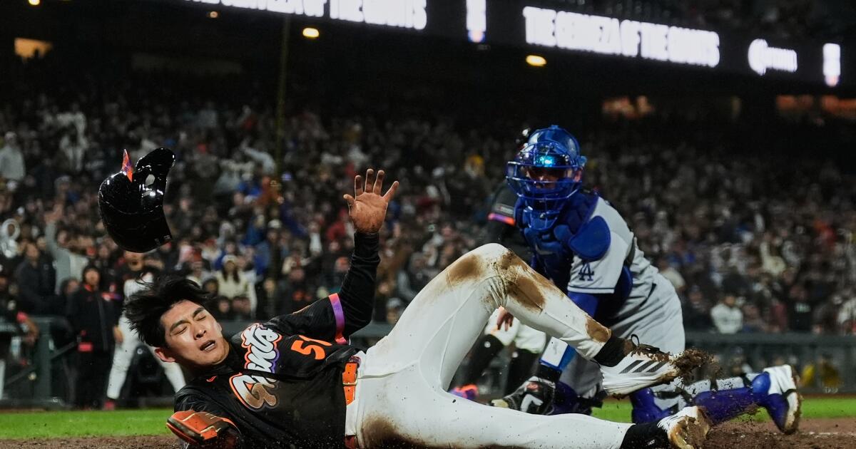 Dodgers' Dalton Rushing downplays incident with Giants' Jung Hoo Lee