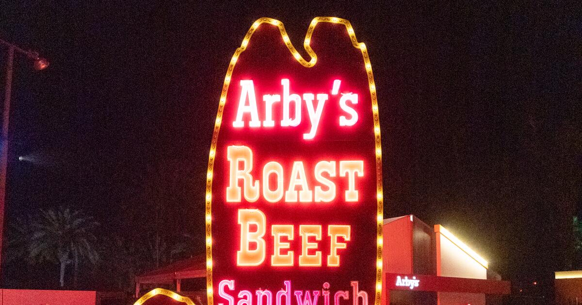 Arby's sign from Sunset Boulevard location in Hollywood appeared at Stagecoach
