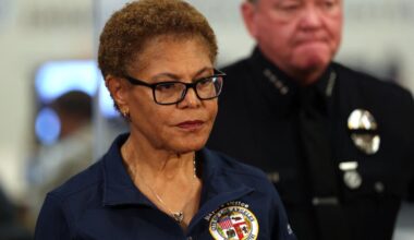 Mayor Bass aims to keep LAPD from shrinking. As for growth: 'We are not there now'