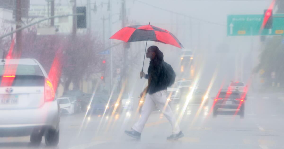 Rainstorm, fierce winds strike California: What's expected for SoCal