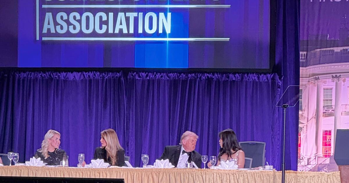 Trump rushed off stage after shooting at White House Correspondents' Assn. dinner