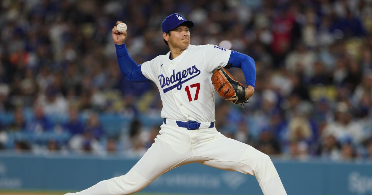 Shohei Ohtani throws a one-hit gem in Dodgers' win over Guardians