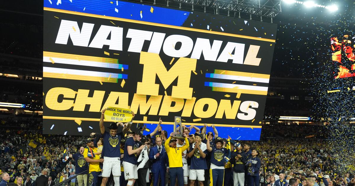 Michigan defeats UConn to win NCAA men's basketball title