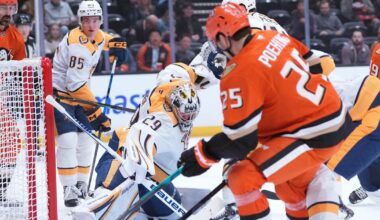 Ducks lose to Predators in shutout, drop to third in Pacific