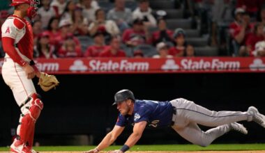 Angels held to one hit in home-opening loss to Mariners