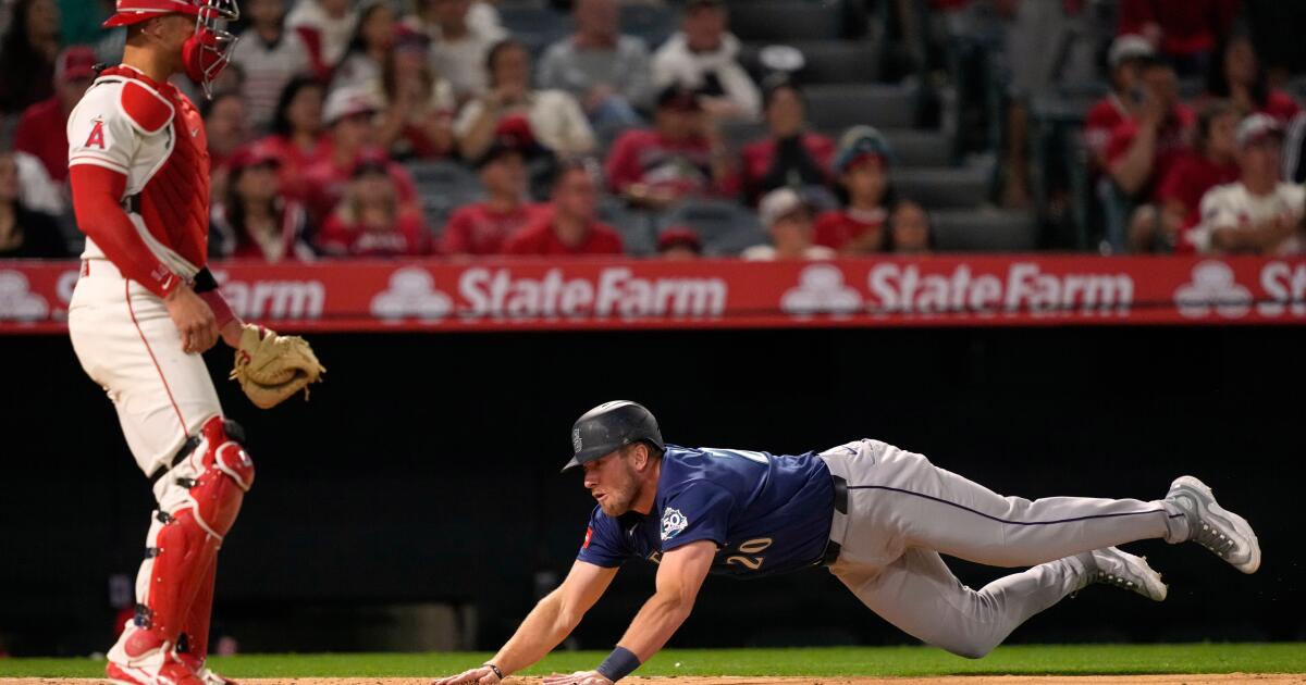Angels held to one hit in home-opening loss to Mariners