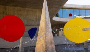 Alexander Calder fountain is back at LACMA's David Geffen Galleries