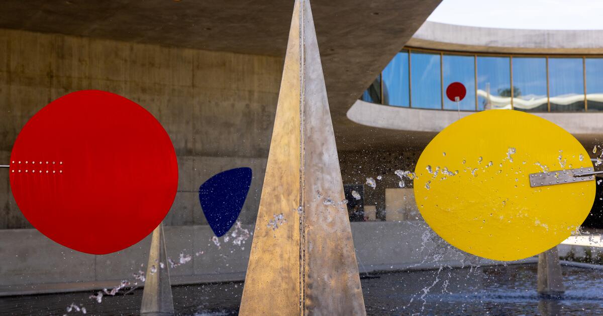 Alexander Calder fountain is back at LACMA's David Geffen Galleries