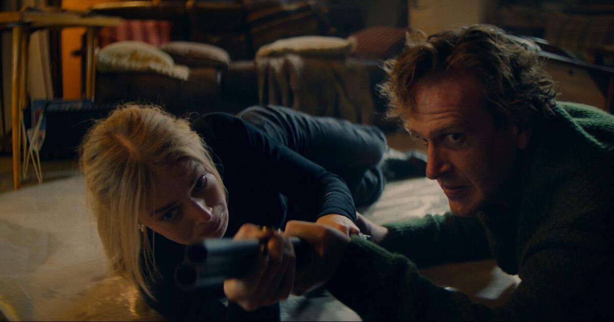 'Over Your Dead Body' review: Jason Segel, Samara Weaving plot marital escape