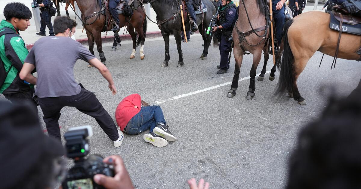 Teen who attended L.A. 'No Kings' rally shot, blinded by DHS agent, attorney says