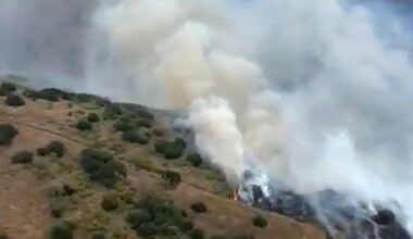 Growing brush fire triggers evacuation warnings in Orange County