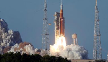 NASA launches humans to moon for first time in half-century