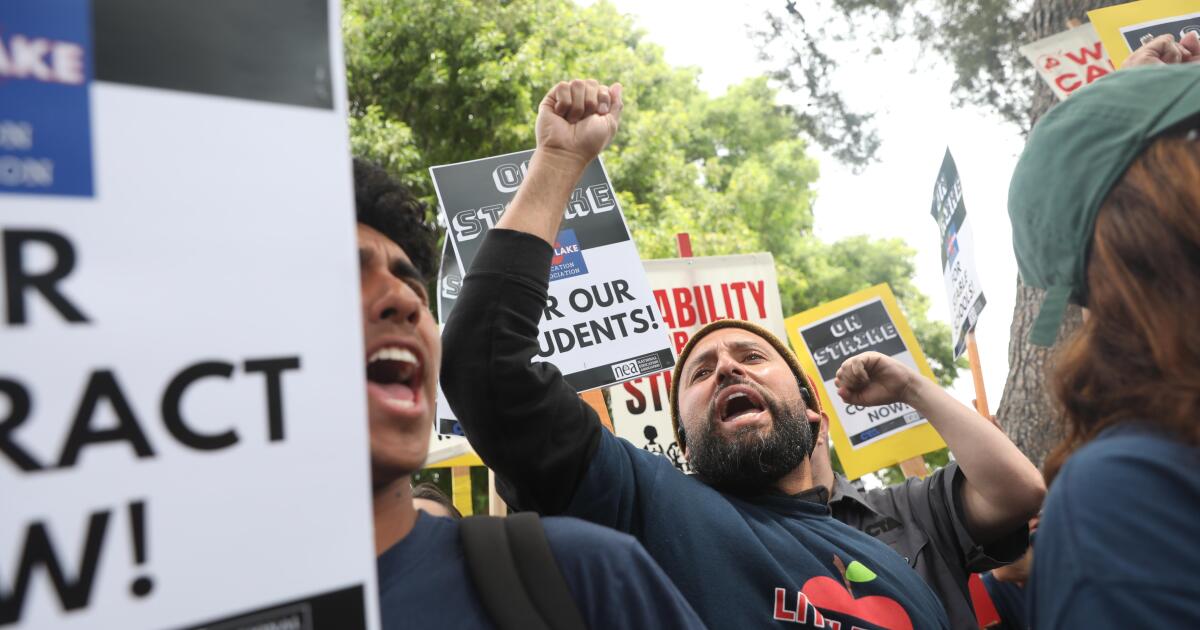 A California school district is having its first teachers strike in 150 years