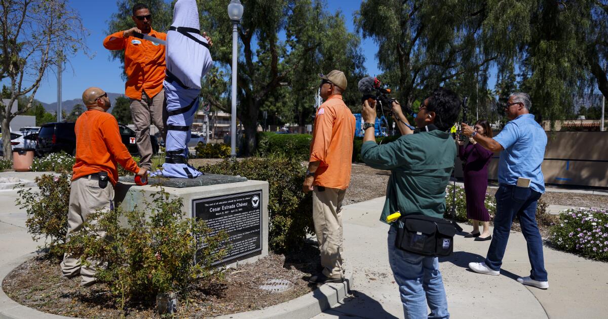 From Columbus to Chávez: L.A.'s disappearing, disfigured, displaced statues