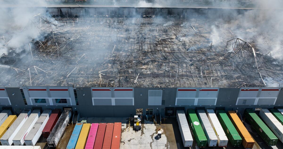 Ontario warehouse arson suspect posted live video showing fire igniting