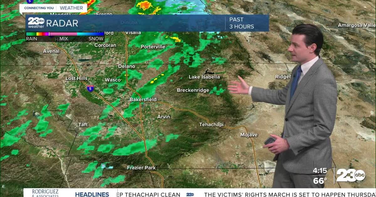 Drier weather Wednesday