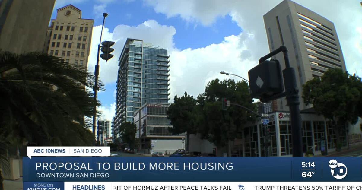 Proposed state bill aims to build more housing in downtown San Diego
