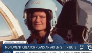 Monument creator plans Artemis II tribute, raises funds for a Sally Ride statue