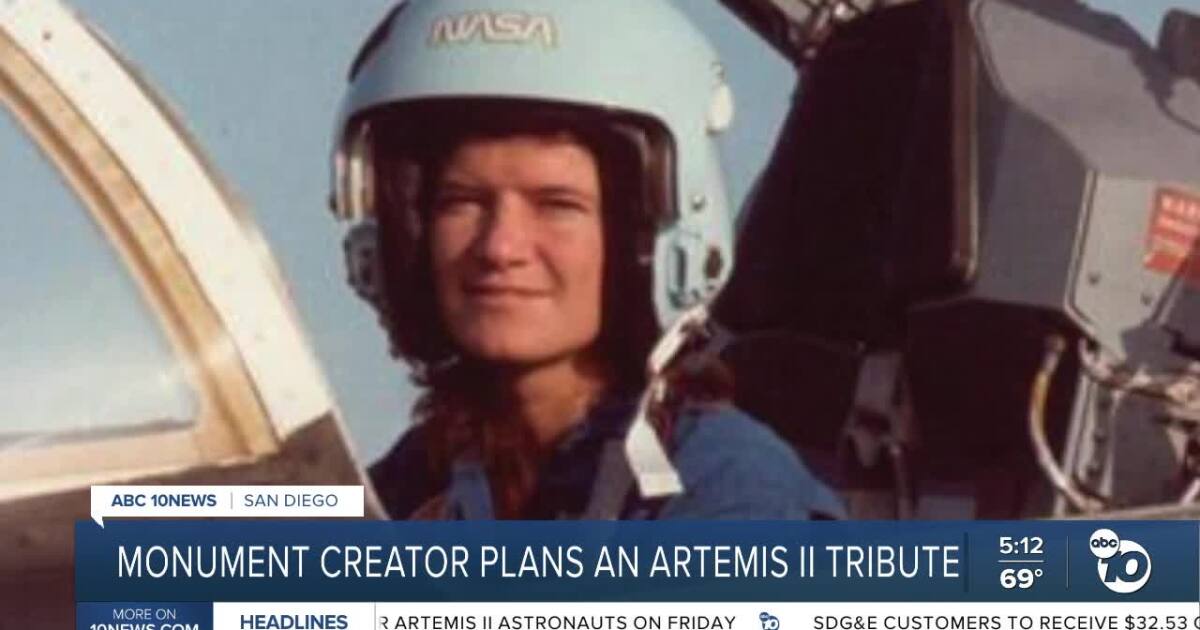Monument creator plans Artemis II tribute, raises funds for a Sally Ride statue