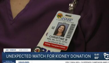 San Diego hospital worker gets a life-saving kidney transplant from a coworker