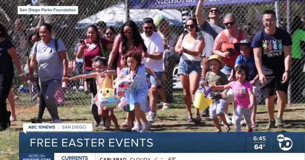 Free Easter weekend events planned at parks across San Diego County