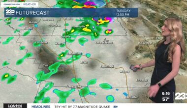 Rain and wind in Tuesday's forecast
