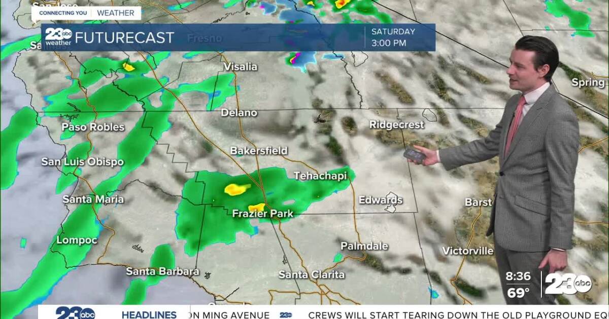 Showers expected Saturday
