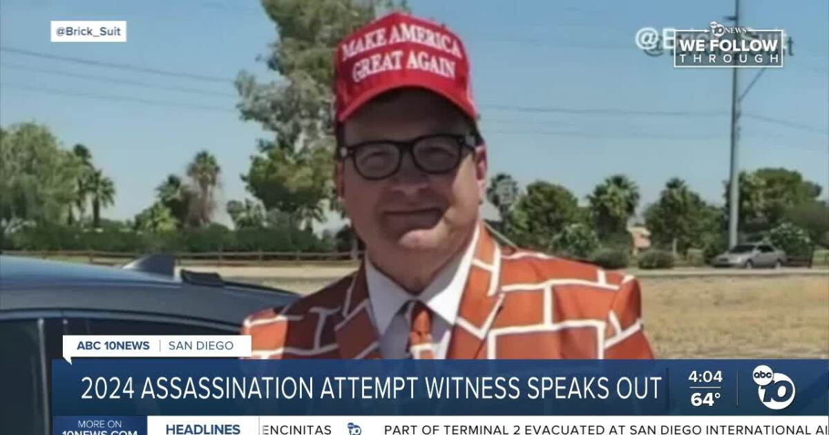San Diegan reacts to shooting after witnessing 2024 assassination attempt