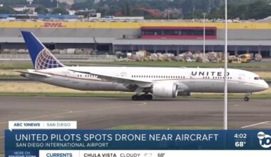 United crew reports seeing drone in airspace as plane approached SD Airport
