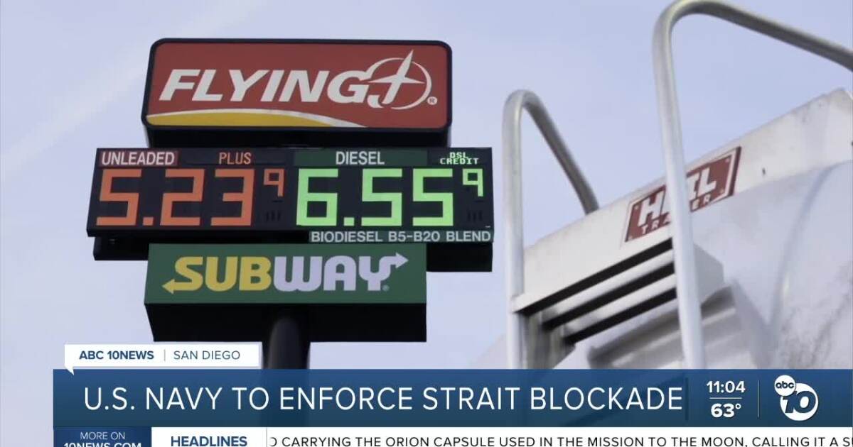 San Diego military units prepare to enforce Strait of Hormuz blockade