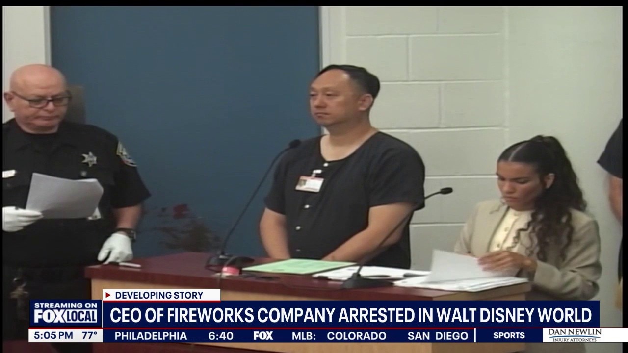 Fireworks executive arrested at Disney World on murder charges