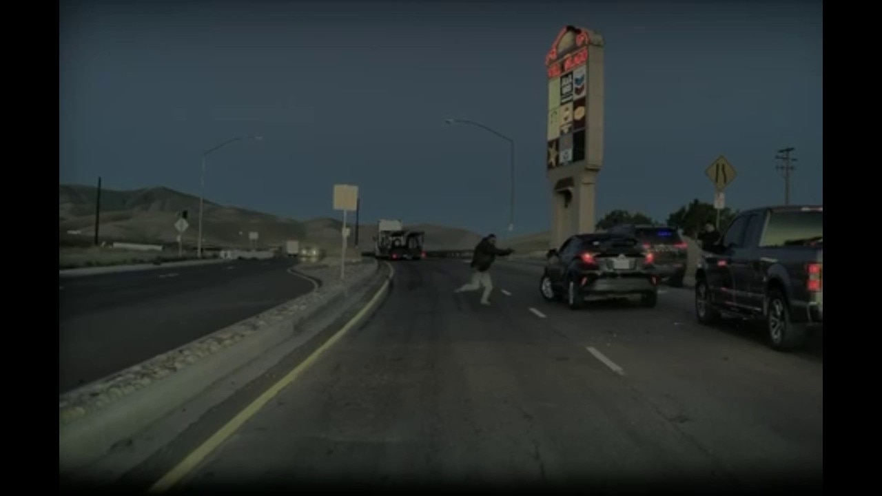 Video shows moment ICE officer shoots suspect near California's I-5