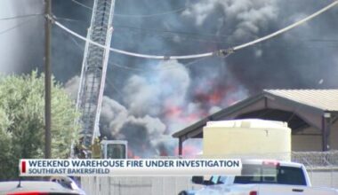 Warehouse fire under investigation after string of fires in southeast Bakersfield