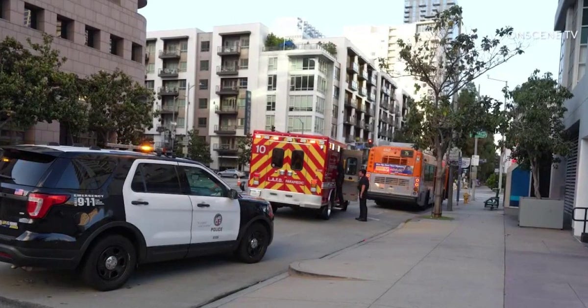 Woman stabbed on a Metro bus in downtown Los Angeles