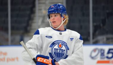 PROJECTED LINEUP: Samanski poised to make playoff debut in Game 2 against Ducks