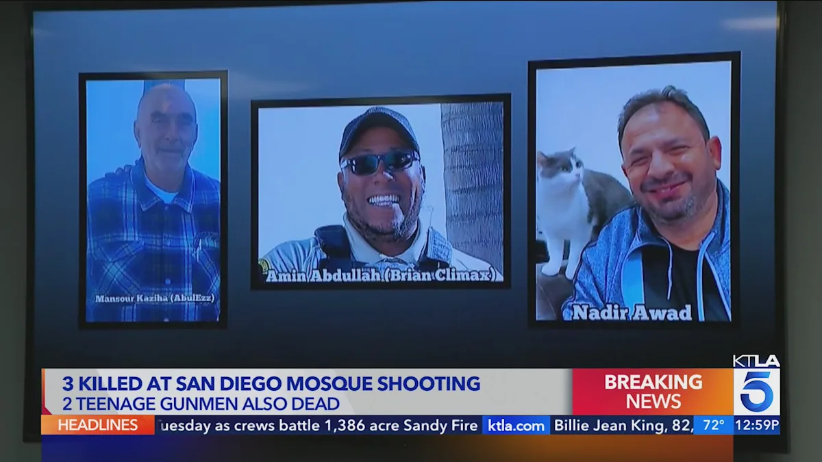 Slain security guard of California mosque engaged gunmen in shootout, hailed as hero