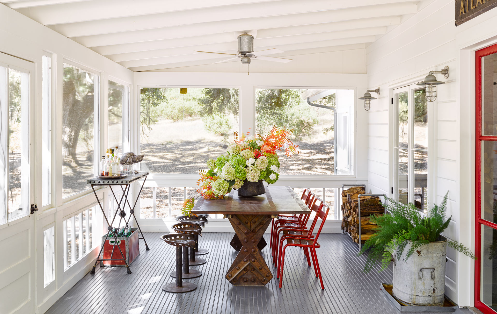 Screened-in front porch. (Douglas Friedman)